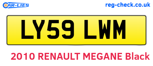 LY59LWM are the vehicle registration plates.