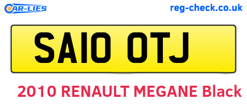 SA10OTJ are the vehicle registration plates.