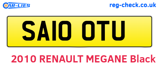 SA10OTU are the vehicle registration plates.