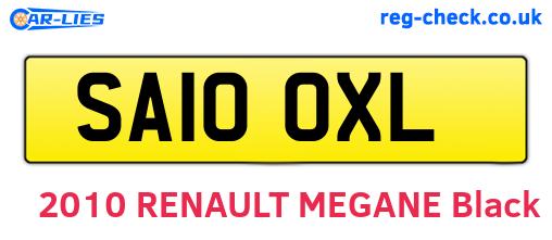 SA10OXL are the vehicle registration plates.