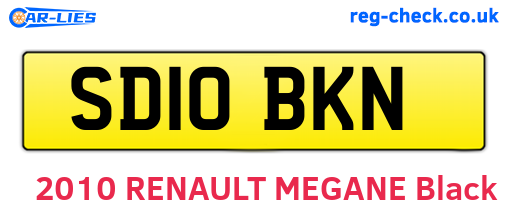 SD10BKN are the vehicle registration plates.