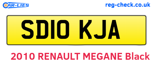 SD10KJA are the vehicle registration plates.