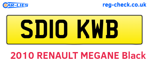 SD10KWB are the vehicle registration plates.