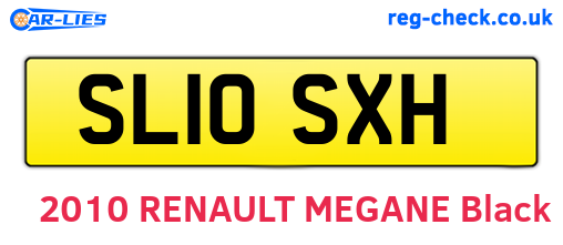 SL10SXH are the vehicle registration plates.