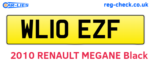 WL10EZF are the vehicle registration plates.
