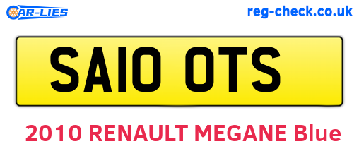 SA10OTS are the vehicle registration plates.