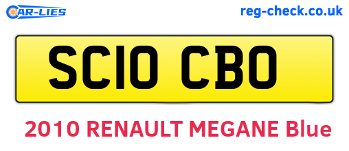SC10CBO are the vehicle registration plates.