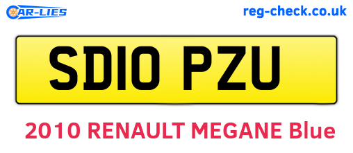 SD10PZU are the vehicle registration plates.
