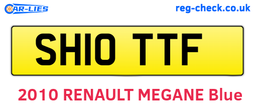 SH10TTF are the vehicle registration plates.