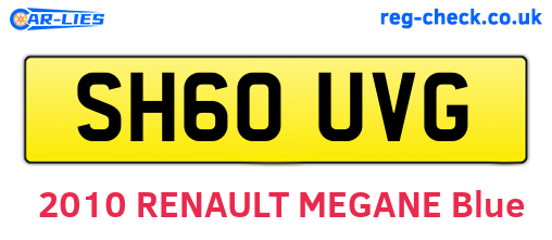 SH60UVG are the vehicle registration plates.