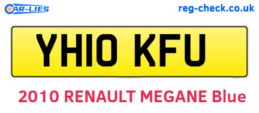 YH10KFU are the vehicle registration plates.