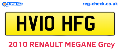 HV10HFG are the vehicle registration plates.