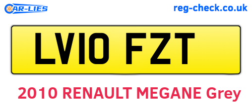 LV10FZT are the vehicle registration plates.