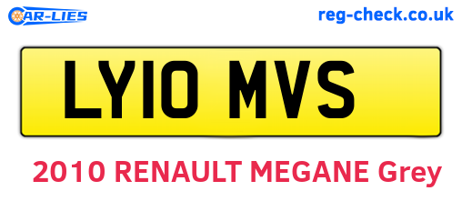 LY10MVS are the vehicle registration plates.