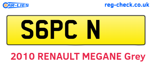 S6PCN are the vehicle registration plates.