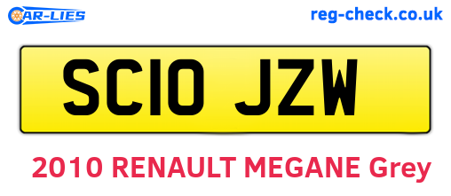 SC10JZW are the vehicle registration plates.