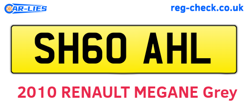 SH60AHL are the vehicle registration plates.