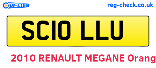 SC10LLU are the vehicle registration plates.