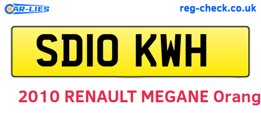 SD10KWH are the vehicle registration plates.