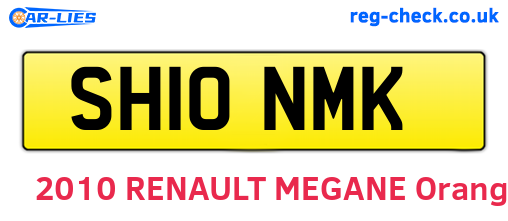 SH10NMK are the vehicle registration plates.