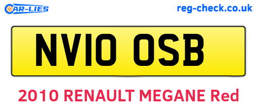 NV10OSB are the vehicle registration plates.