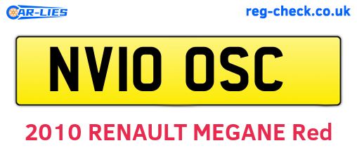 NV10OSC are the vehicle registration plates.
