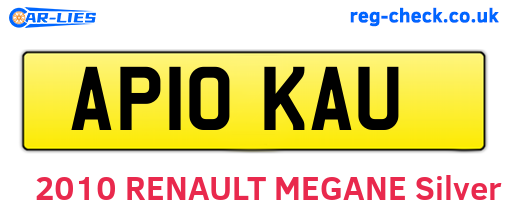 AP10KAU are the vehicle registration plates.