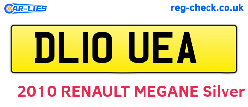 DL10UEA are the vehicle registration plates.
