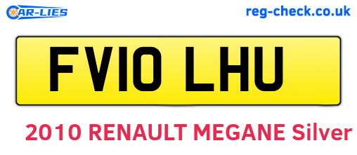 FV10LHU are the vehicle registration plates.