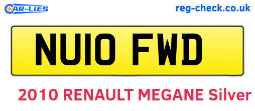 NU10FWD are the vehicle registration plates.