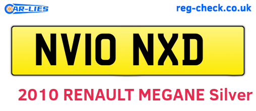NV10NXD are the vehicle registration plates.