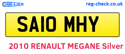 SA10MHY are the vehicle registration plates.