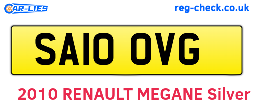 SA10OVG are the vehicle registration plates.