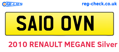 SA10OVN are the vehicle registration plates.