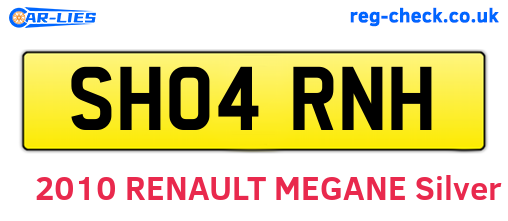 SH04RNH are the vehicle registration plates.