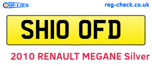 SH10OFD are the vehicle registration plates.