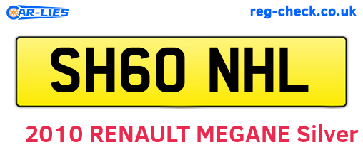 SH60NHL are the vehicle registration plates.