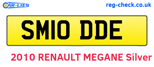 SM10DDE are the vehicle registration plates.