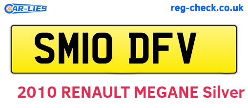 SM10DFV are the vehicle registration plates.