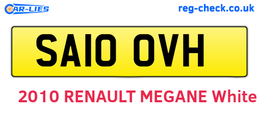 SA10OVH are the vehicle registration plates.