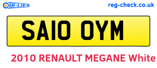 SA10OYM are the vehicle registration plates.