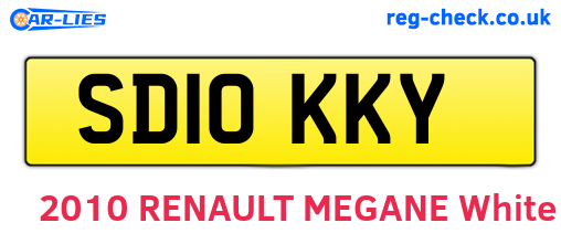 SD10KKY are the vehicle registration plates.