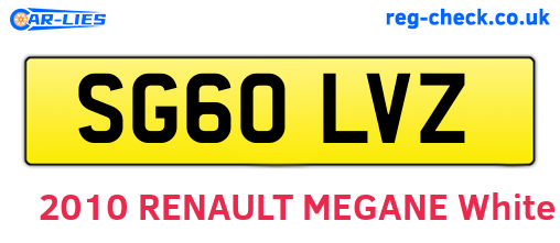 SG60LVZ are the vehicle registration plates.