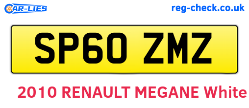 SP60ZMZ are the vehicle registration plates.