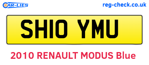 SH10YMU are the vehicle registration plates.