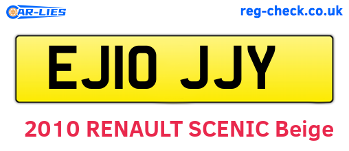 EJ10JJY are the vehicle registration plates.