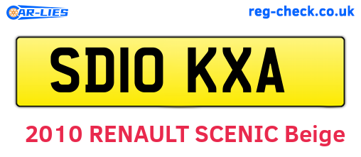 SD10KXA are the vehicle registration plates.