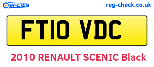 FT10VDC are the vehicle registration plates.