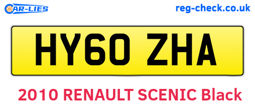 HY60ZHA are the vehicle registration plates.
