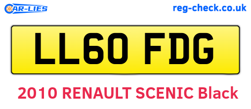 LL60FDG are the vehicle registration plates.